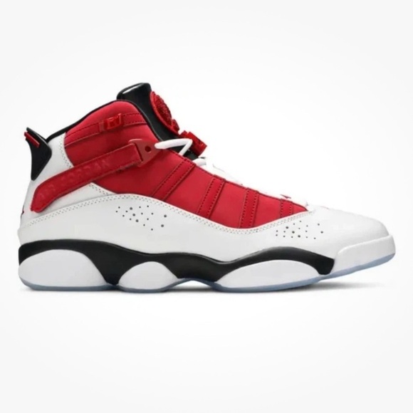 SZ US 11 Jordan Men's 6 Rings 'White Carmine'  (322992-106) AUTHENTIC - Picture 1 of 9